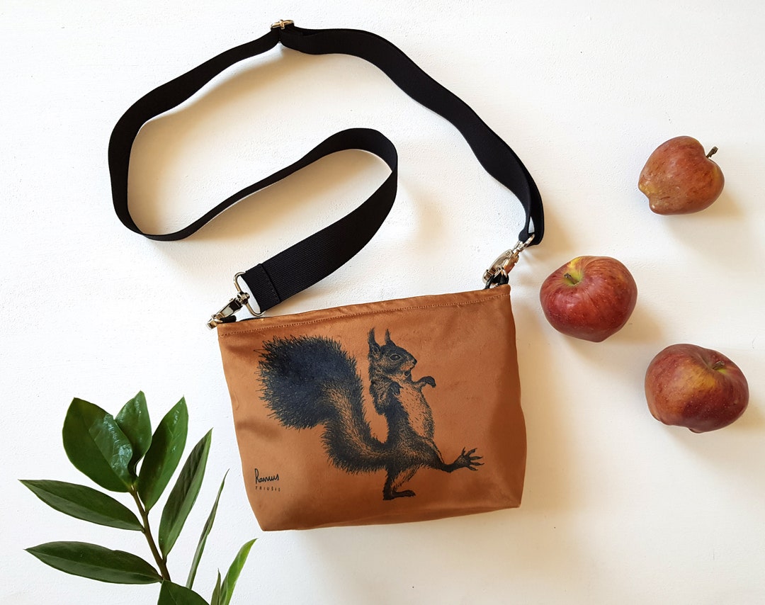 WZMPA Kosmetiktasche Mit Eichhörnchen-Motiv – Perfektes Geschenk Für Frieden & Liebe