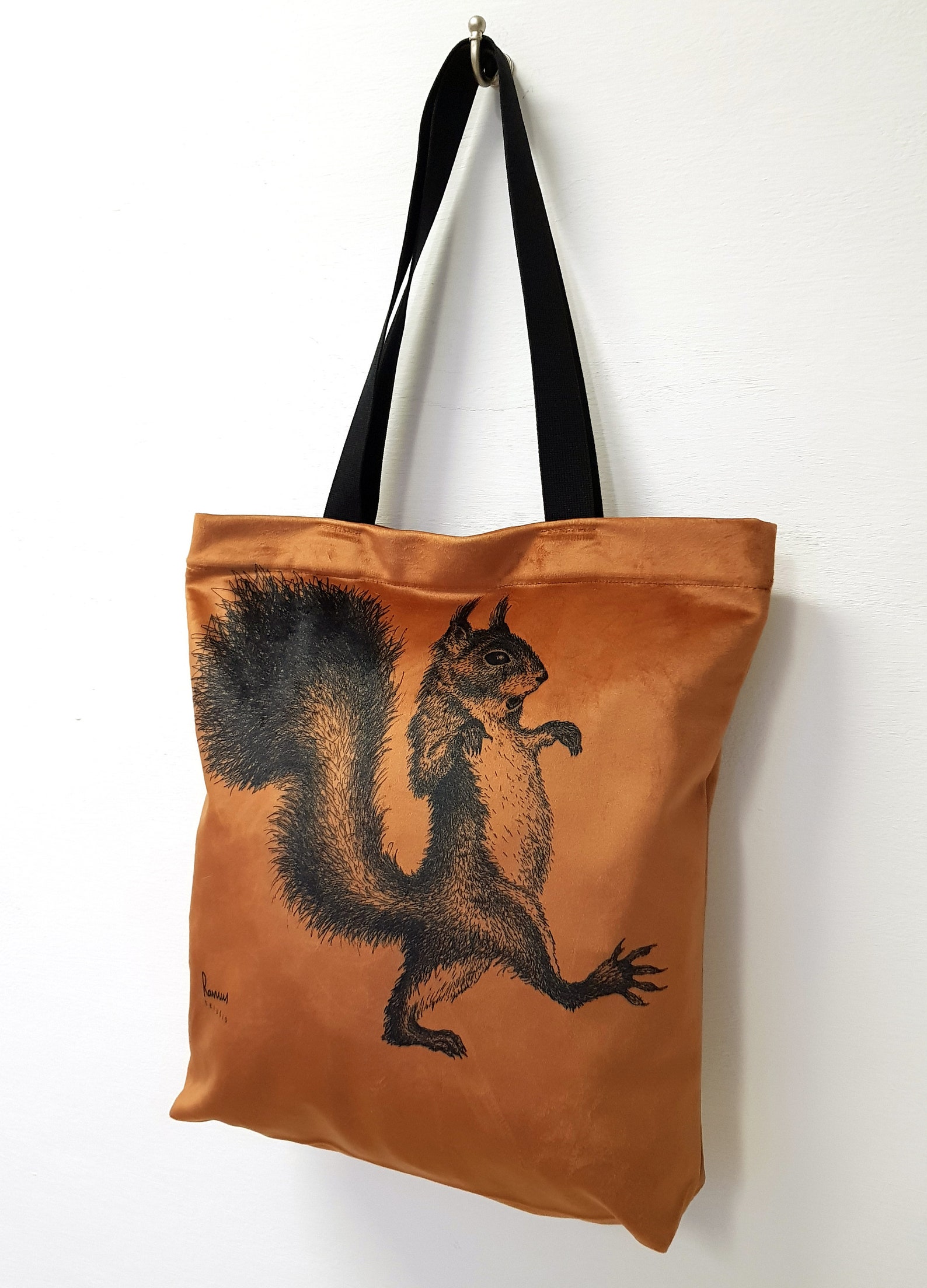 Squirrel, Excited Squirrel, Suinstable Bag, Squirrel, Tote Bag