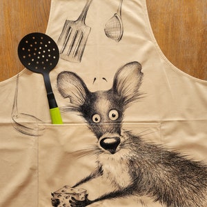 Dachshund Apron: Sausage Dog Kitchen Accessory, Chef Gift image 7