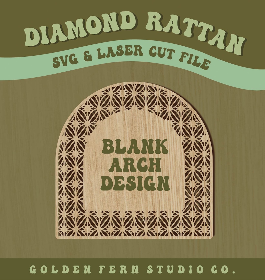 Rattan Arch SVG Design, Laser Cut File, SVG Digital Download, Glowforge ...