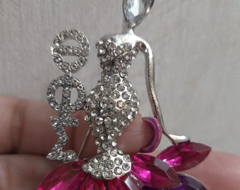 Elegante Theta Lady Brosche