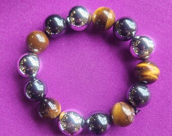 Dreifach Hämatit Armband für Herren