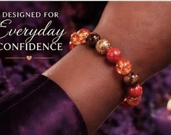 Pulsera de cuentas de jaspe amarillo y blanco