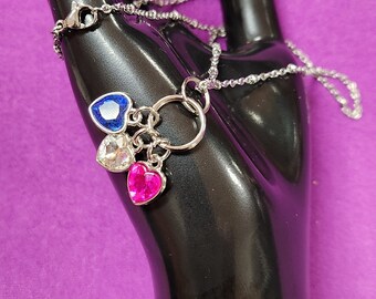 Dreifach Charm Halskette