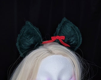 SALE: Christmas Tree Green Pet Play Ears