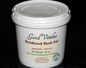 Pure Rendered Duck Fat - 28 Oz. Tub - FREE SHIPPING