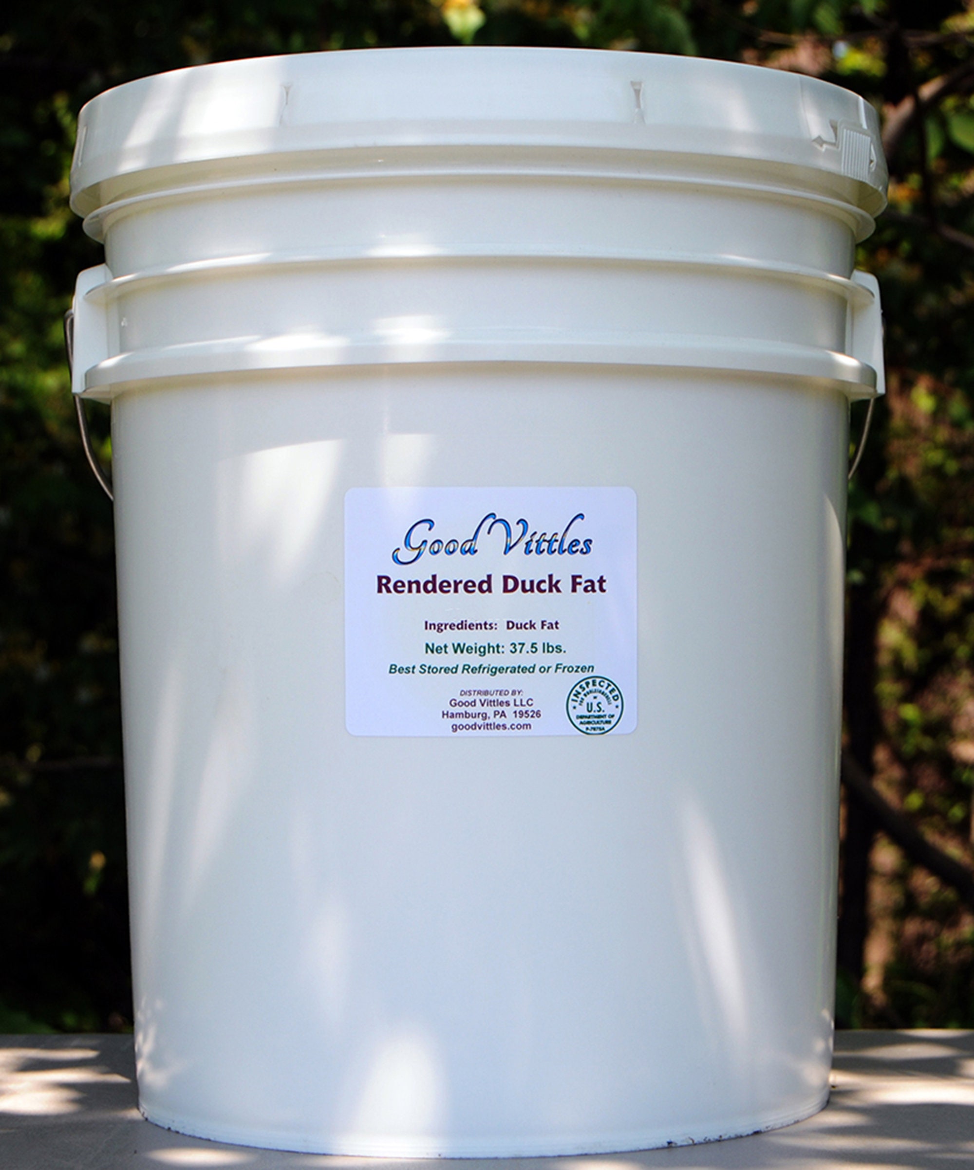 Antibiotic Free Duck Fat: 5 Gallon Bucket (35 lbs)