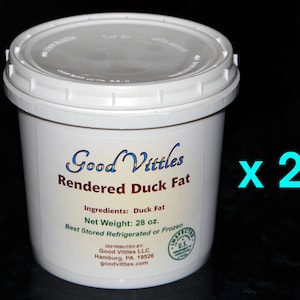 Pure Rendered Duck Fat - 56 Oz. Tub - FREE SHIPPING