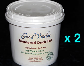 Pure Rendered Duck Fat - 56 Oz. Tub - FREE SHIPPING
