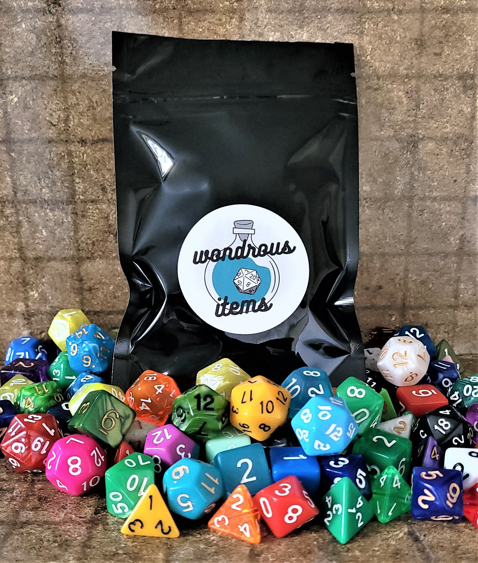 Mystery Dice Bag Surprise mixed set of 7 TTRPG dice with Etsy