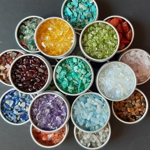 Gravel Minerals Undrilled Making Orgonite Candle Resin Jewelry Supplies 3-25mm 5g/10g Choice of over 50 Crystals