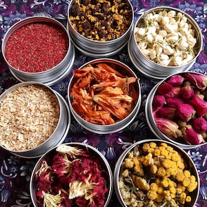 Botanical set for candles resin jewellery Dried flowers & petals Craft-making Tracking included