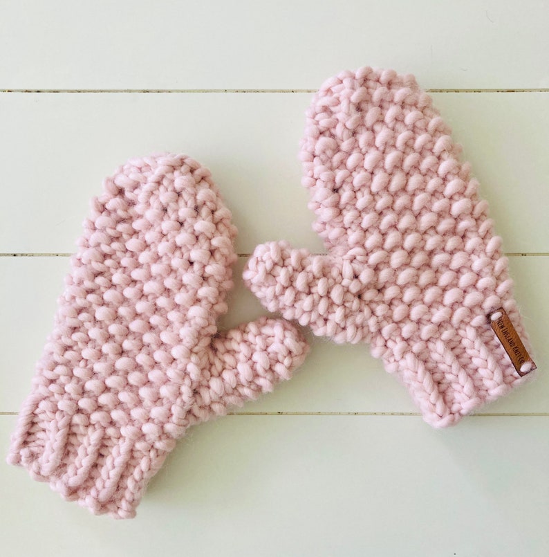 Knit Mittens Mittens for Women Wool Mittens Chunky Knit Etsy