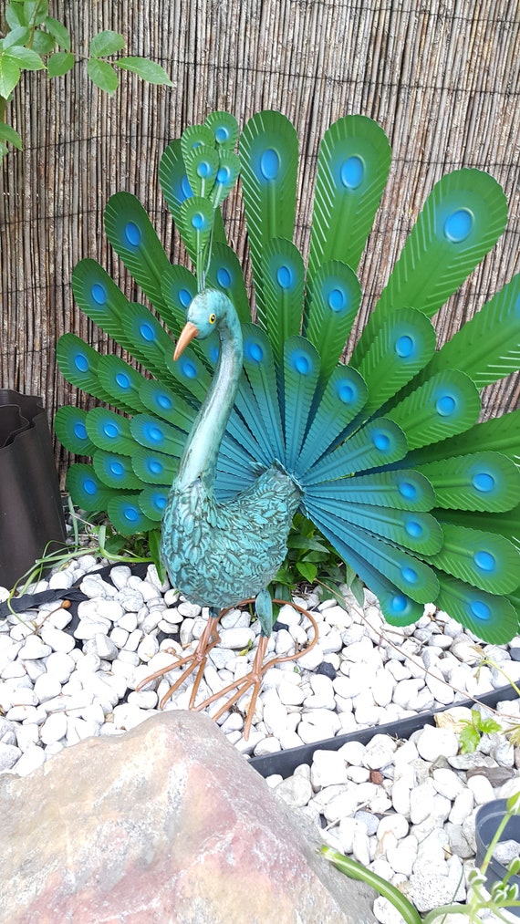 工芸品 mOdern. objet peacock. Peacock Figure Modern Art Garden/home Decor,bird Metal