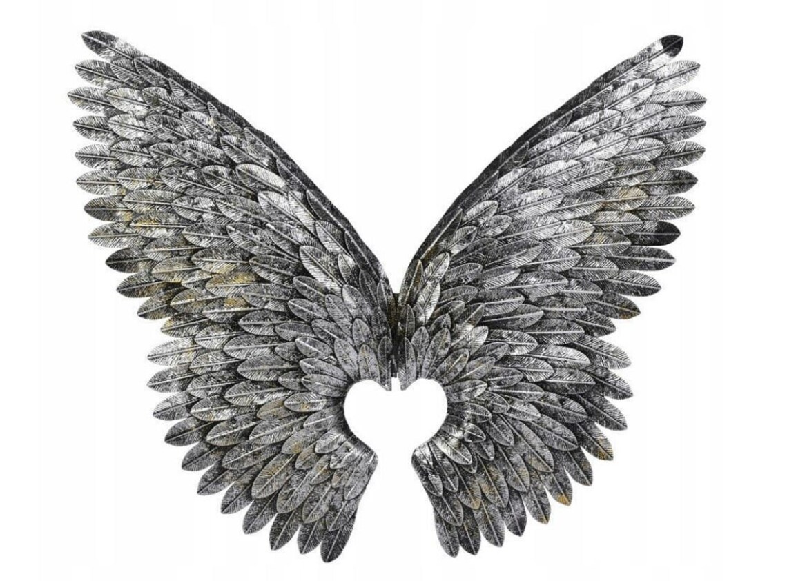 Extra Large Angel Wings Wall Decoration Metal Artwall Etsy