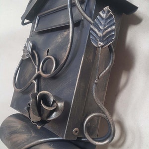 Mailbox Wall Mounted, Metal ART, Messenger Bag, Gallery, Antiek Goud, Rose, Steel Rose, Verleidelijke House Art, Huwelijkscadeau