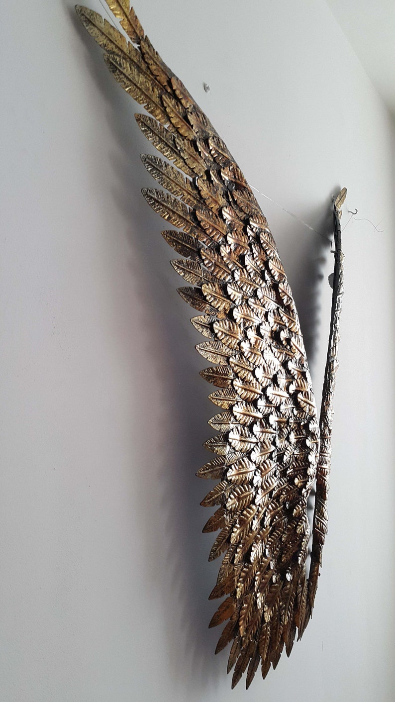 Extra Large Angel Wings Wall Decoration Metal ArtWall | Etsy