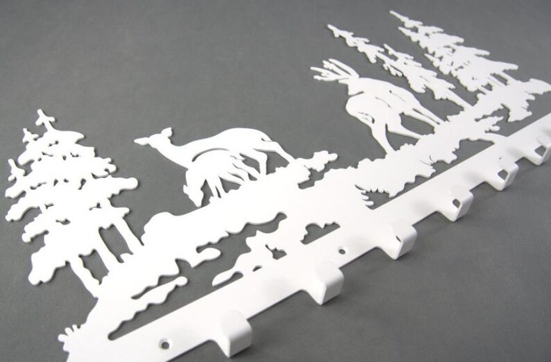Metal Wall Art Hanger For Clothes/Keys Coat Rack Deer Etsy