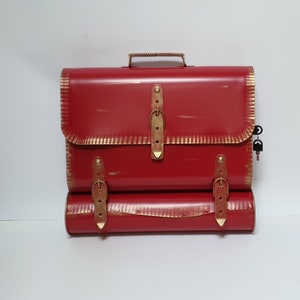 Beauty Red Wall Mount Mailbox,Handmade Letterbox,Unique & Individual Post Box,Briefcase,Metal Art,Home Decor,Wall decor,Metal Art Gallery