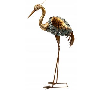 Heron Metal Garden Figure,Metal Animals Figurine,Garden Sculpture Animals
