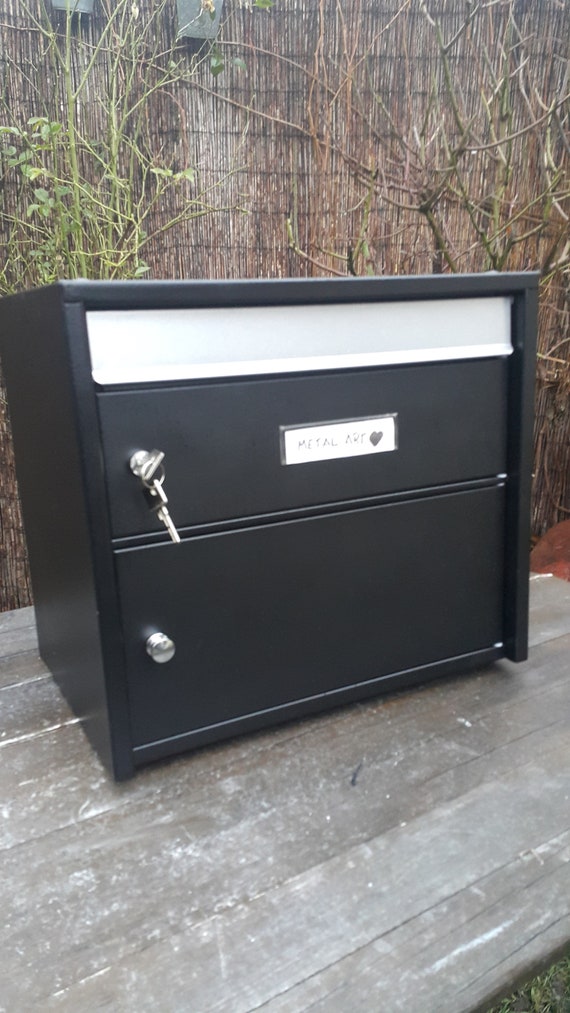 DOUBLE MAILBOX to Outgoing and Mail/ Locked With a Etsy