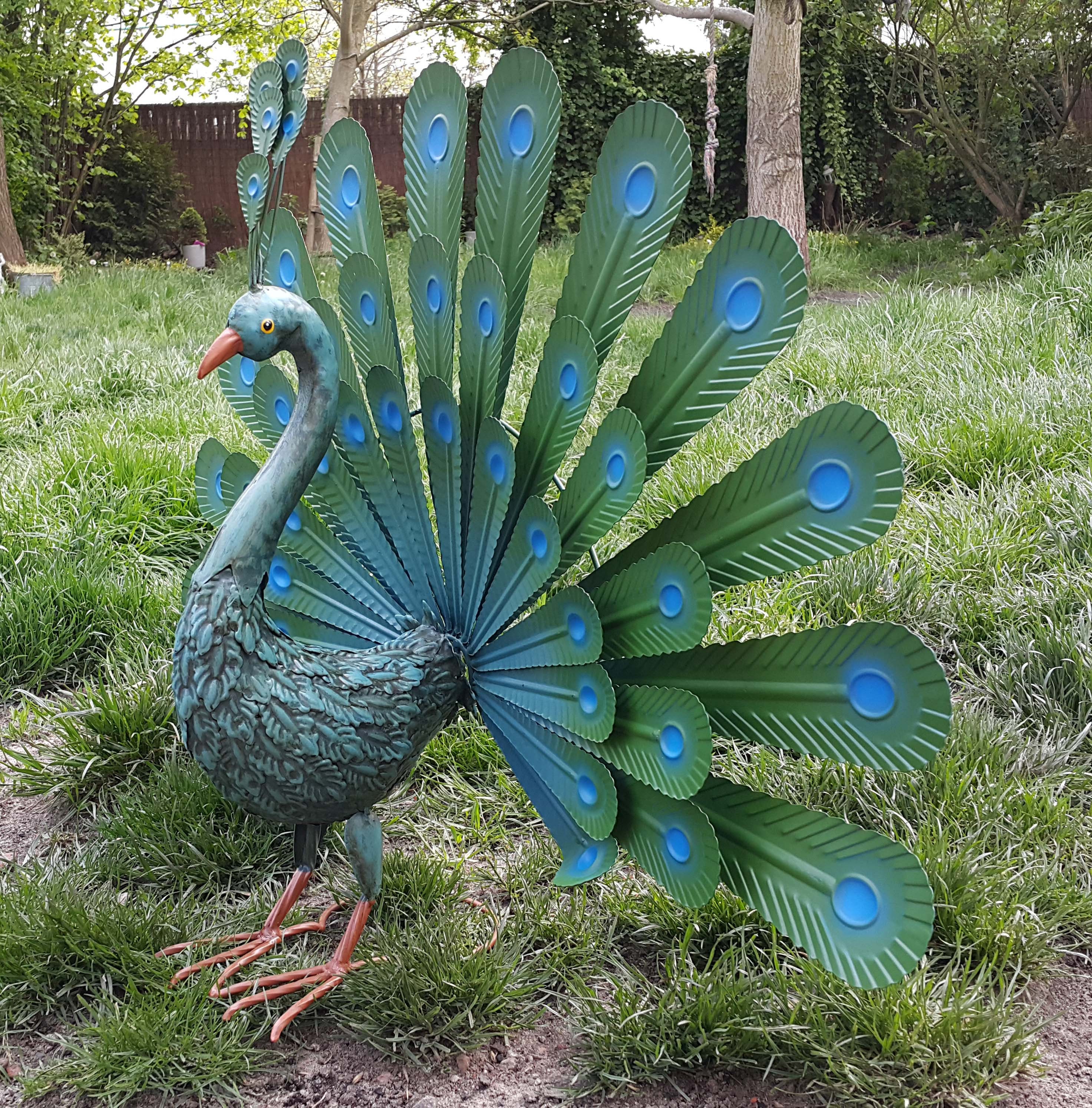 工芸品 mOdern. objet peacock. Peacock Figure Modern Art Garden/home Decor,bird Metal Sculpture