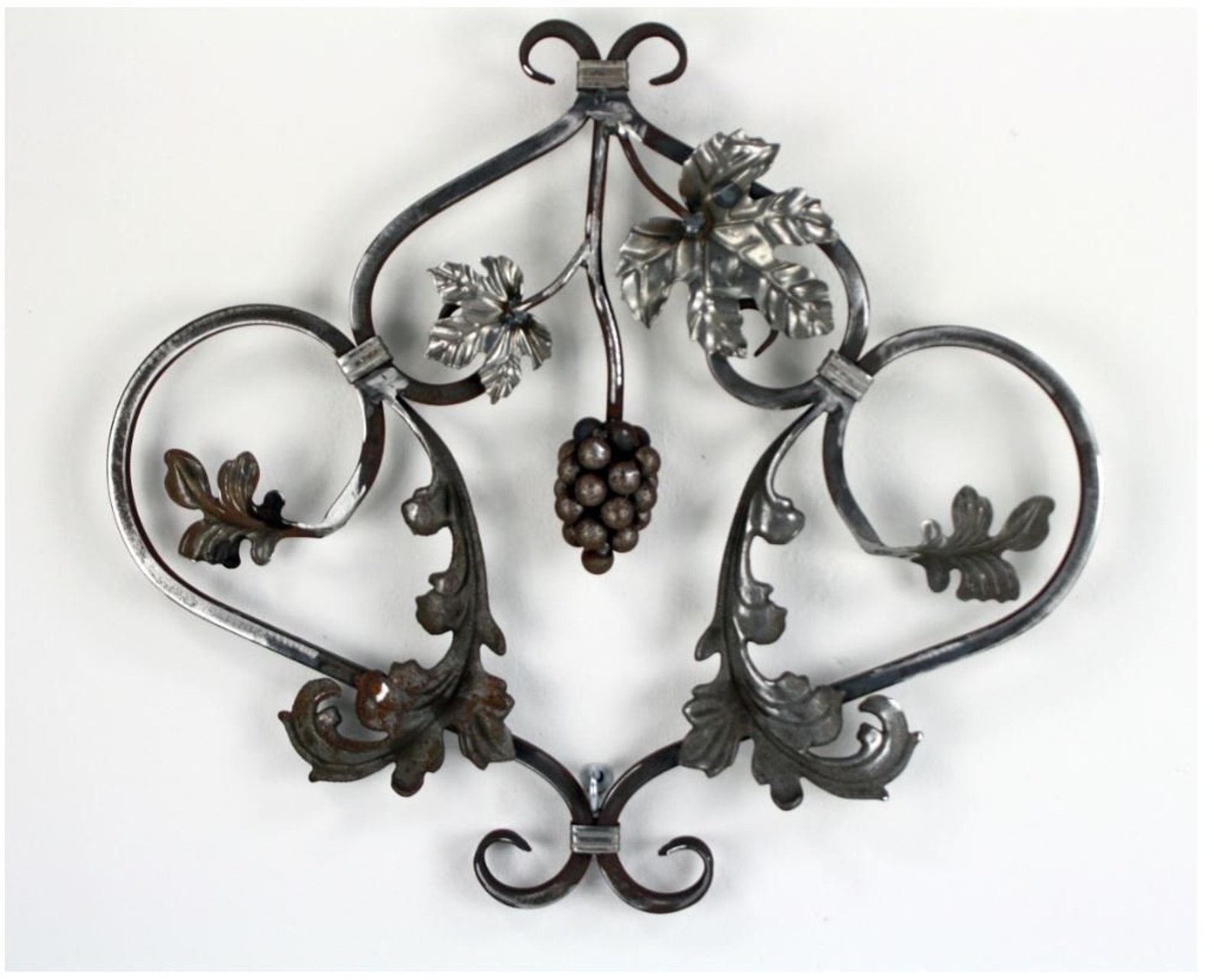 Steel Grape Steel Wall Decor Grape Sculpturelarge Heavy Etsy