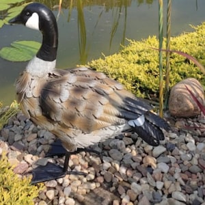 Decorative metal garden figurine Goose
