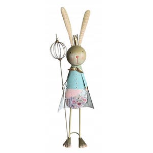 Hare Rabbit Large Metal Figurine Metal Art Gallery,73 cm / 28,74&quot;inch Rabbit Statue,Metal Figure,Rabbit,Bunny,Hare,Garden Metal Decor
