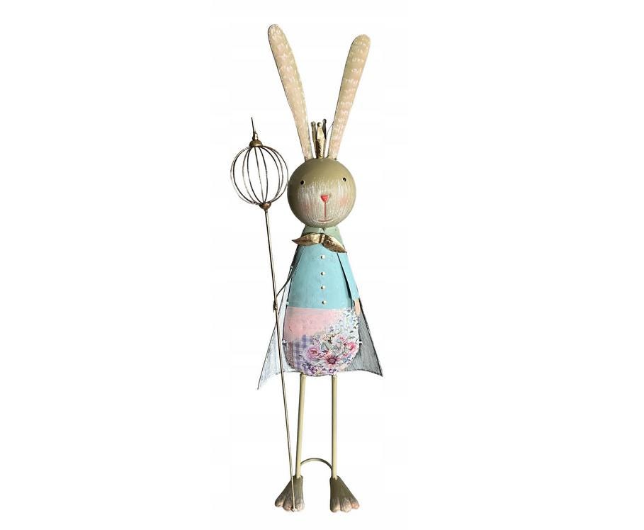 Hare Rabbit Large Metal Figurine Metal Art Gallery,73 cm / 28,74"inch Rabbit Statue,Metal Figure,Rabbit,Bunny,Hare,Garden Metal Decor