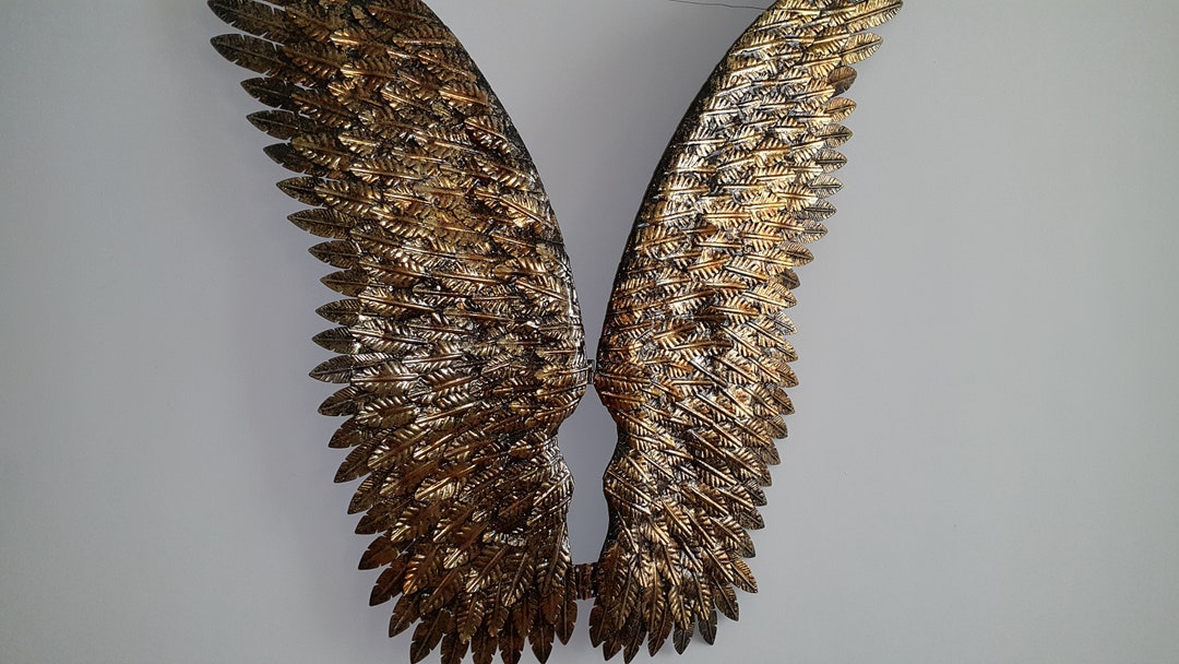 Extra Large Angel Wings Wall Decoration Metal Art,wall Sculpture Angel