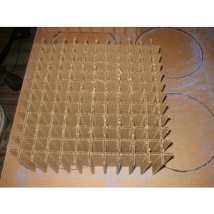 181025 - Cell Divider for Tube Storage Boxes, Cardboard, 10 x 10