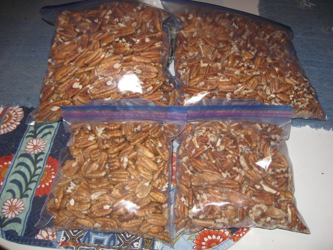6 Pounds Pecans 3lbs of Halves and 3lbs of Large Pieces Etsy