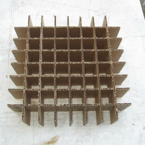 Cardboard Dividers 5 Sets 12 X 12 X 3 High 9 cell B 12-3-02