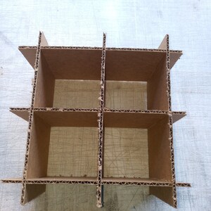 Cardboard Dividers 5 Sets 12 X 12 X 3 High 81 cell B 12-3-08