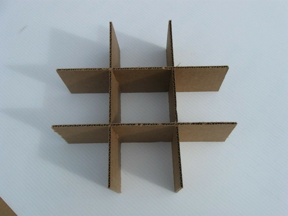 Cardboard Dividers 5 Sets 12 X 12 X 3 High 9 Cell B 12-3-02 