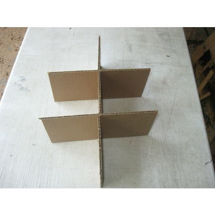 Cardboard Dividers 5 Sets 10 X 6 X 4 High 6 cell B 10-4-02 & B 6-4-01
