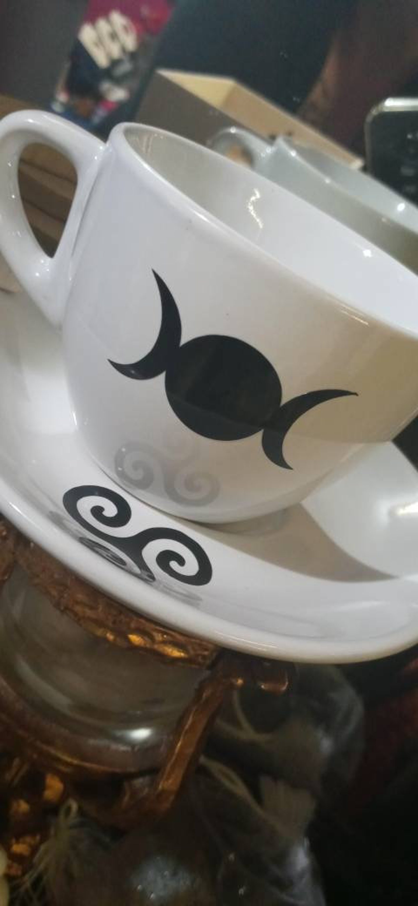 Gothic Tea Cup and Saucer Sets. Fine ceramic with permanent Etsy