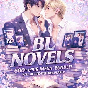 600+ Epub BL Novels Mega Bundle | Boys' Love, Yaoi, Danmei | Instant Download