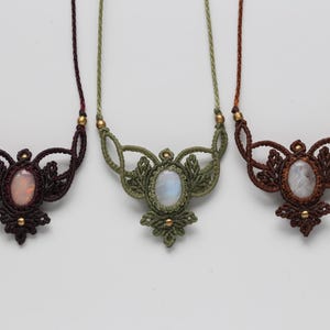 Healing stones | Macrame necklace | Handmade gemstone necklace | Boho jewelry | Birthstone | Natural stone | Necklace | Healing | Gift