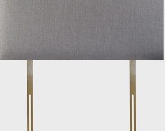 Grey Plush Velvet Divan Headboard - Available in 20 Height 3FT 4FT 4FT6 5FT 6FT
