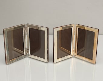 Art Deco silver 800 picture frame set, 1930s