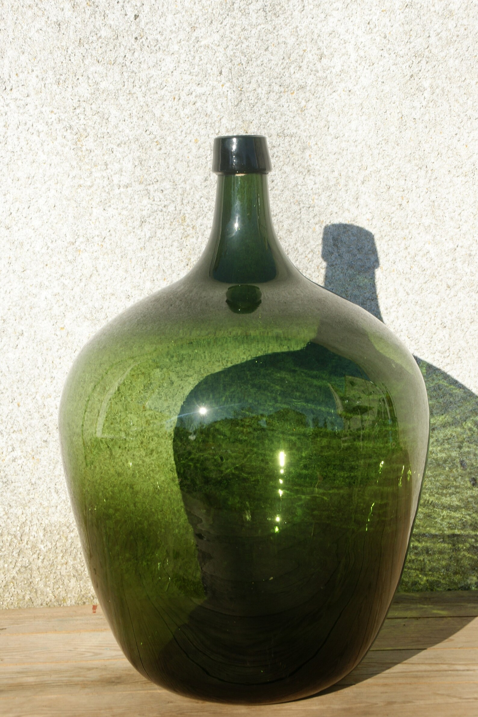 Großer antiker Demijohn Weinballon Glasballon Waldglas | Etsy