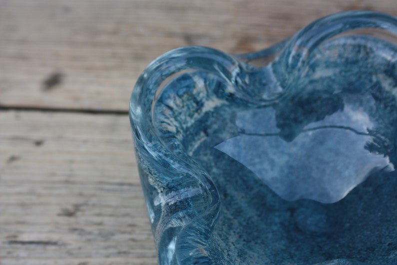 Blue Murano Glass Ashtray