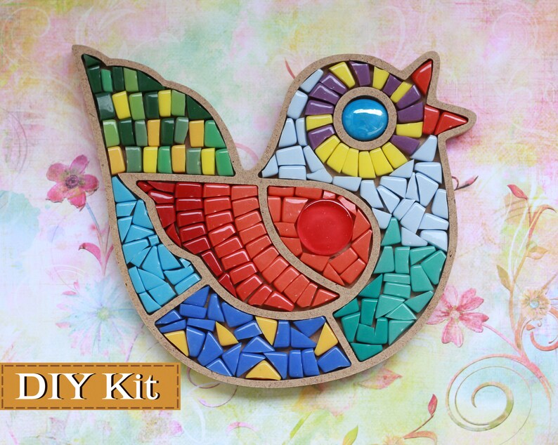 Bird / DIY Mosaic kit Etsy
