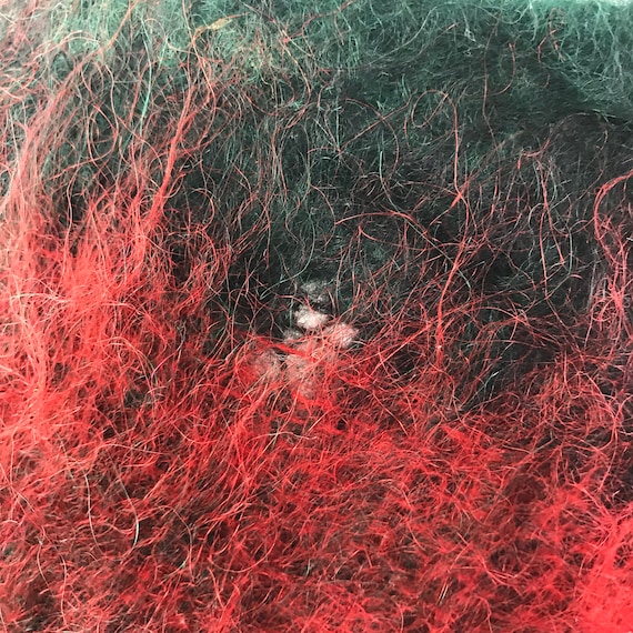 Glentana Scotland Vintage Mohair Wool Red Green P… - image 9