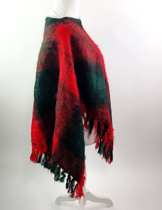 Glentana Scotland Vintage Mohair Wool Red Green P… - image 2
