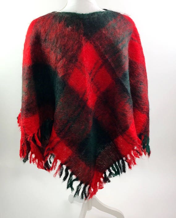 Glentana Scotland Vintage Mohair Wool Red Green P… - image 3