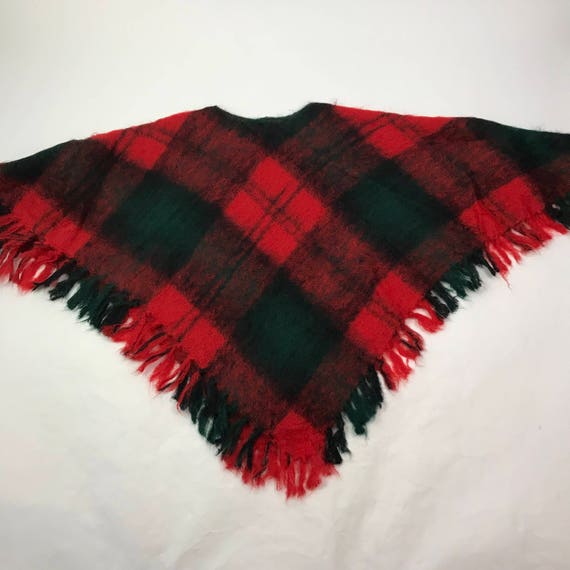 Glentana Scotland Vintage Mohair Wool Red Green P… - image 5