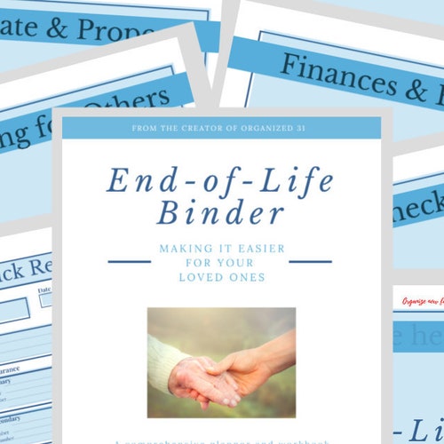 End of Life Planner Emergency Binder If I Die Binder - Etsy